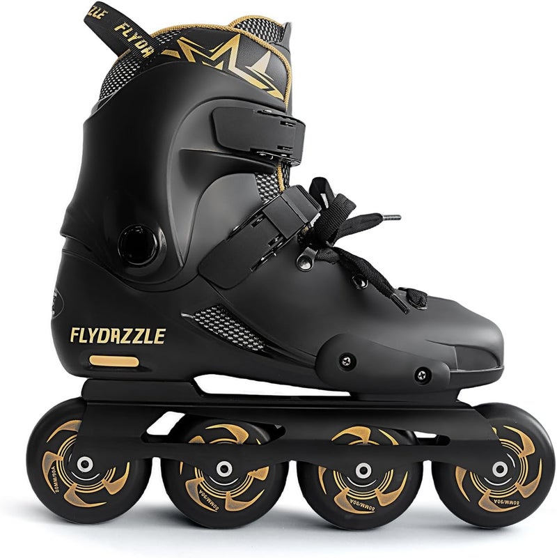 FLYDAZZLE Inline Skates for Men Urban - Freeride Slalom City Street Skating, Hard Boot ABEC-9 Bearing Ankle Support, Bonus Insoles Laces - Image 1